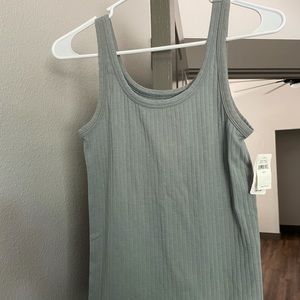 Aerie Tank. Brand new. Never worn. Light blue/green color. Ribbed.